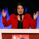 Dolores Huerta nominates then-Sen. Hillary Clinton for president during day 3 of the Democratic National Convention at the Pepsi Center in Denver on Aug. 27, 2008.
Mark Wilson/Getty Images